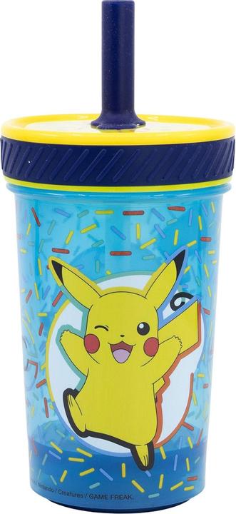 Immagine prodotto Stor Pokémon "Pikachu" - Tazza antigoccia con cannuccia in silicone (370 ml)