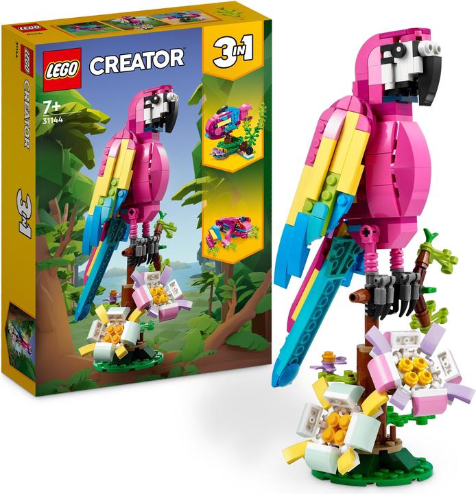Immagine prodotto LEGO Pappagallo esotico rosa (31144, LEGO Creator 3-in-1)