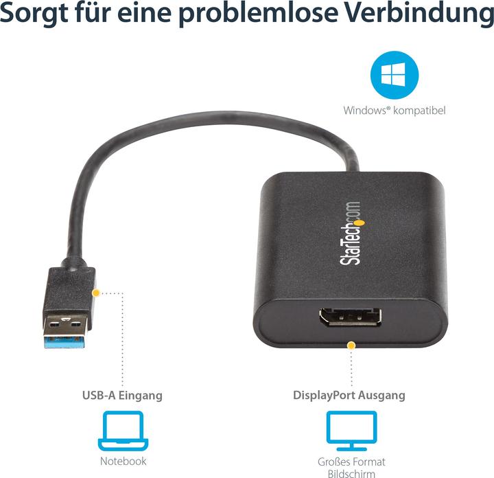 Immagine prodotto StarTech USB 3.0 — DisplayPort (USB 3.0, 20 cm)