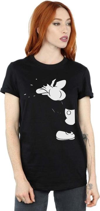 Actual product image Disney Womens/Ladies Mickey Mouse Cut Cotton Boyfriend T-Shirt (4XL)