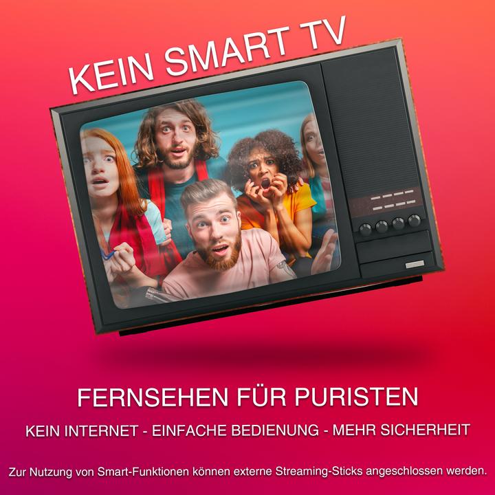 Actual product image Telefunken XF32N750M-W TV 32 inch Full HD LED TV with triple tuner, white (32", LED, Full HD, 2024)