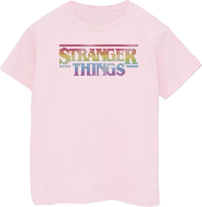 Netflix Stranger Things Rainbow Dot Logo TShirt Mädchen