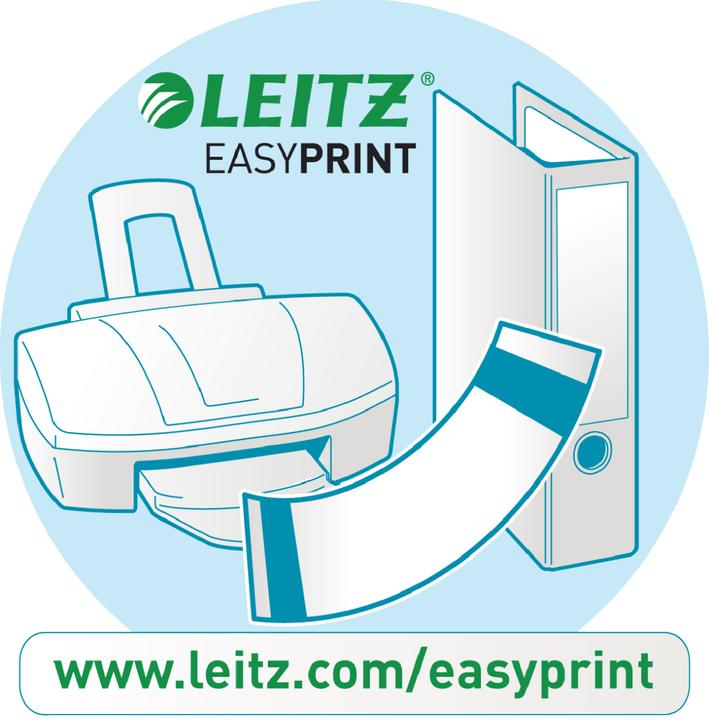 Actual product image Leitz PC inscribable spine labels for quality folders 180°.