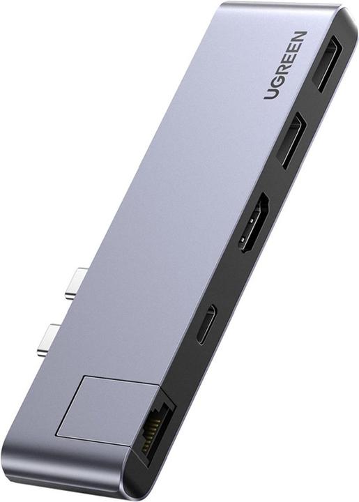Produktbild Ugreen Dual USB-C Hub (USB-C, 5 Ports)