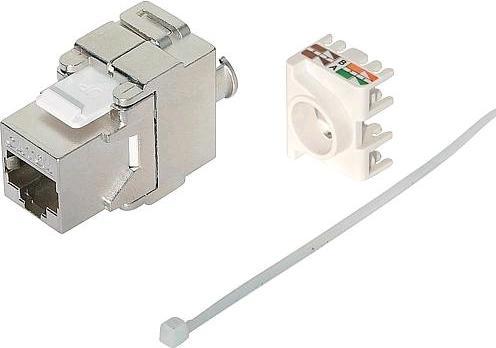 Actual product image EGB Cat6 A universal module insert 'Keystone' 10 pcs.