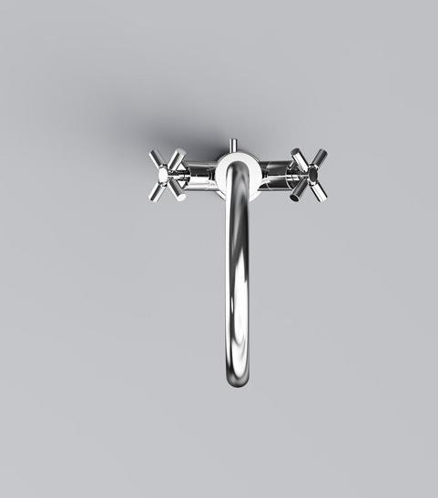 Image du produit Steinberg Série 250 Mitigeur de lavabo, pivotant, double poignée, avec vidage, saillie 155mm, 2501