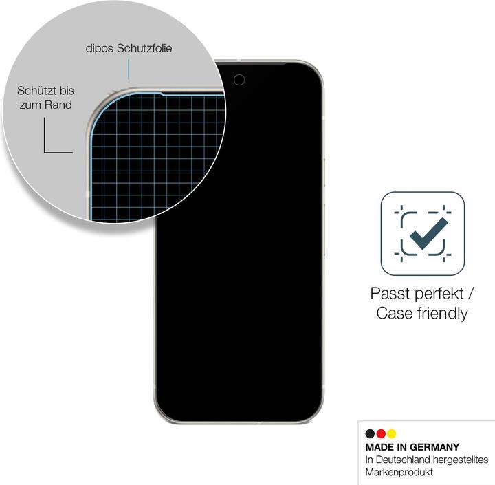Produktbild Dipos Anti-Shock Displayschutz Matt 9H (1 Stück, Google Pixel 9a)