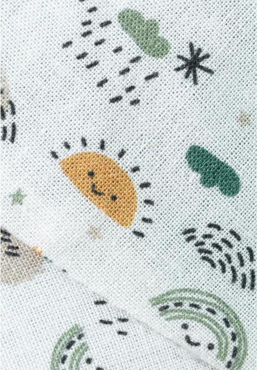 Produktbild Sterntaler Sonnenhut mit Nackenschutz Regenbogen Steingrün Gr. 47 (47)