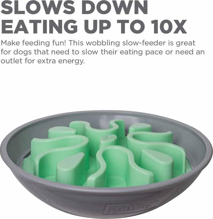 Produktbild Outward Hound Fun Feedeer Wobble Slow Bowl Mint 23X8Cm - (645.5564) (0.59 l)
