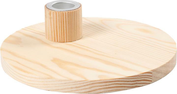 Actual product image Creativ Company Wooden article candle holder Ø 16 cm 1 piece (1.5 x 16 x 16 cm)