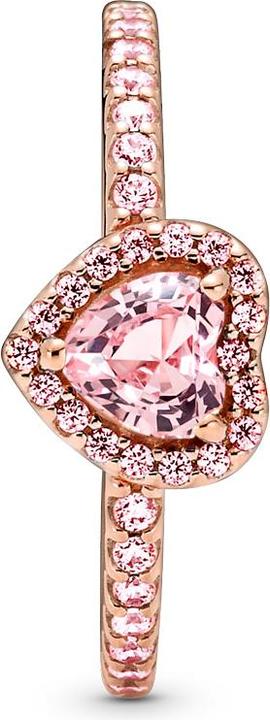 Produktbild Pandora 14k Rose Gold Sparkling Heart Ring (48, 925 Silber)
