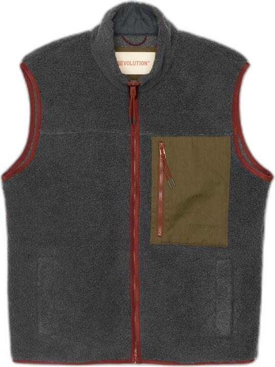 Actual product image Revolution Short teddy vest with contrasting chest pocket (L)