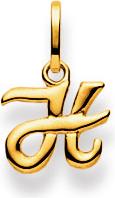 Natsumi Schmuck Anhänger Buchstabe H Gelbgold 18K/750 (750/18 K Gelbgold)