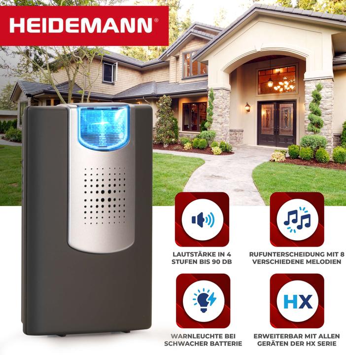 Produktbild Heidemann Funkgong Set HX Flashlight (mit Blitzlicht) (Funk)