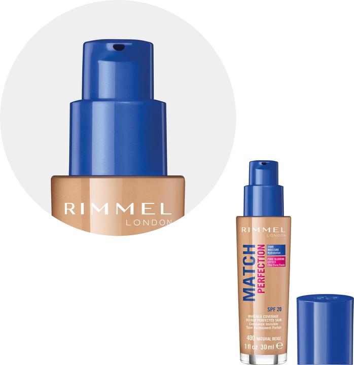 Immagine prodotto Rimmel London Perfezione dell'abbinamento SPF20 (400 Beige naturale)