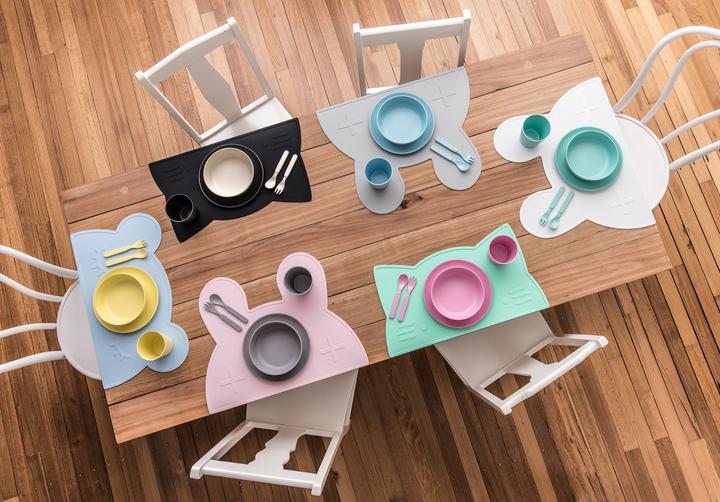 Image du produit We Might Be Tiny Set de table silicone Bunny Gris