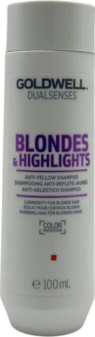 Goldwell Dualsenses Blondes & Highlights Anti-Yellow Shampoo 100 ml Mini (100 ml, Flüssiges Shampoo)