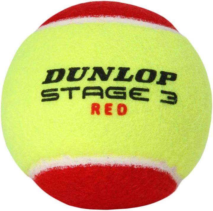 Actual product image Dunlop Tennis balls STAGE 3 RED 12-polybag ITF