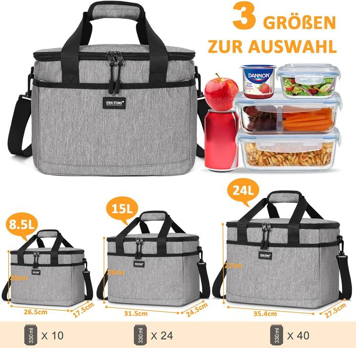 Actual product image Caliyo Faltbare Kühltasche mit Reissverschluss (15 l)