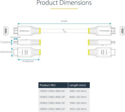 Immagine prodotto StarTech Cavo HDMI certificato (7 m, HDMI)