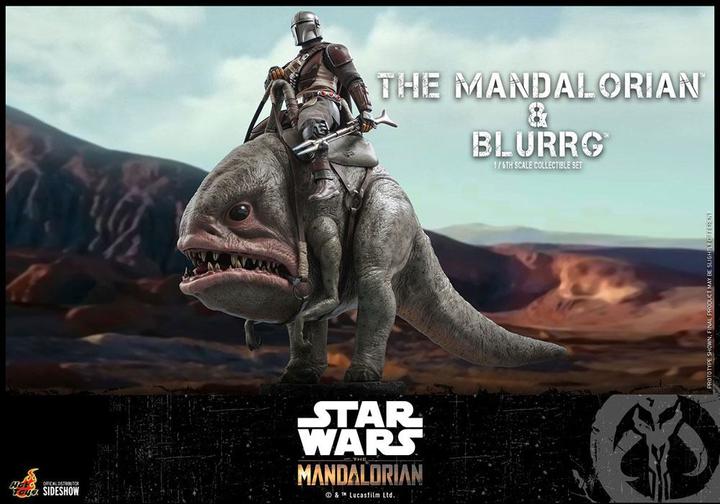 Produktbild Hot Toys Star Wars The Mandalorian Actionfiguren Doppelpack 1/6 The Mandalorian & Blurrg 37 cm