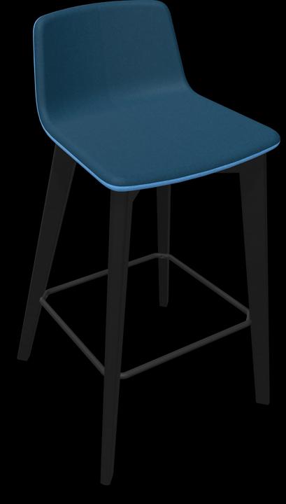 Bleu, Bleu clair, Noir, Frêne teinté noir
