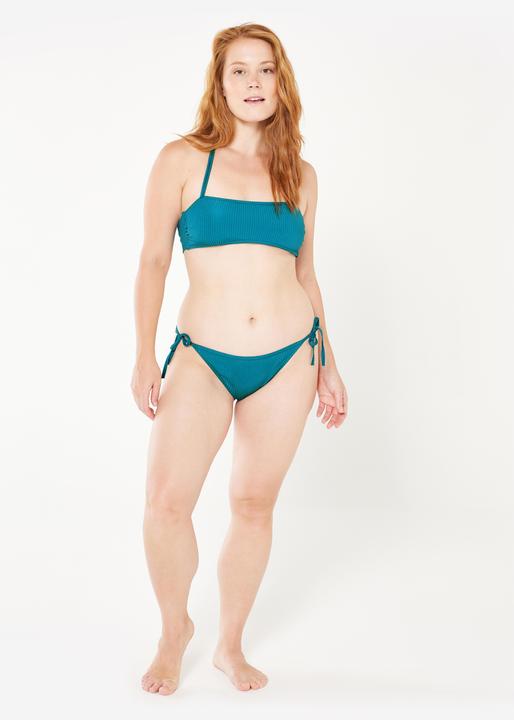 Produktbild Olaian Bikini-Hose Surfen Damen seitlich gebunden strukturiert Sofy Folk blau (40, 42)