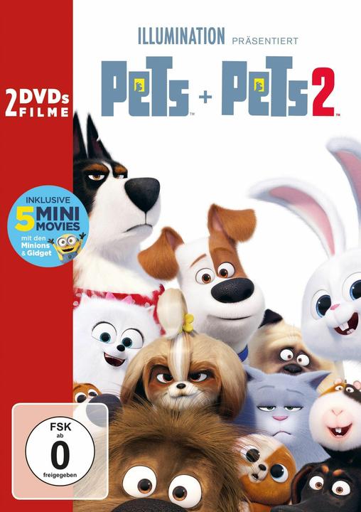 Produktbild Pets Doppelpack: Pets 1 & Pets 2,DVD (DVD, 2021, Englisch, Deutsch)