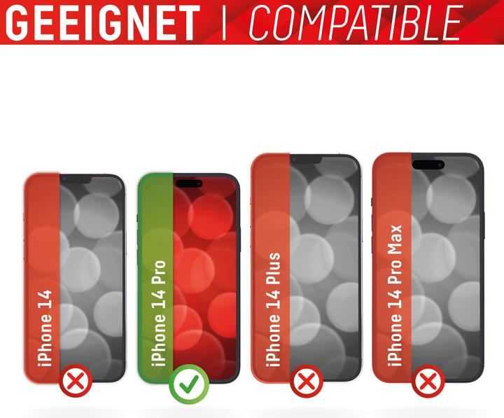 Image du produit Displex Real Glass, Privacy Full Cover Panzerglas (1 pièce(s), Apple iPhone 14 Pro)