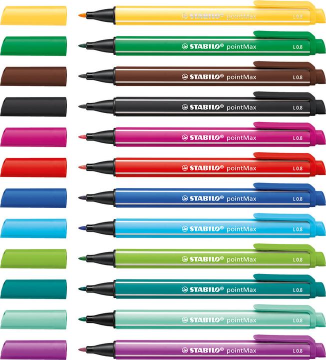 Actual product image STABILO Fibre pen pointMax (Multicolor, 12 x)