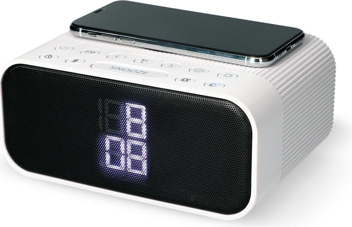Produktbild KSIX Wuad Alarm Clock Wireless Charger 10w Bluetooth Speaker Fm Radio