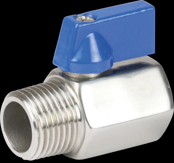 Image du produit Profec Minikugelhahn Edelstahl 316 3/8" Innengewinde x Aussengewinde 40bar