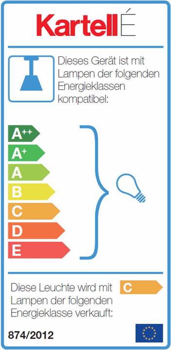 Etichetta energetica Kartell É Lampada a sospensione a led (E14)