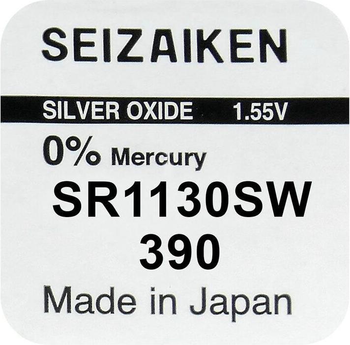 Nährwerte und Zutaten Seiko 390 / SR1130SW - 10 Knopfzellen (10 Stk., 80 mAh)