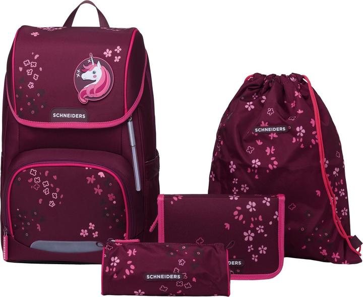 Schneiders Schultaschenset Floral Fantasy fuchsia (19 l)