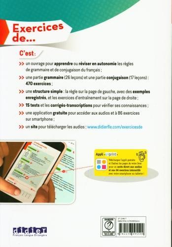 Actual product image Exercices de... grammaire & conjugaison du français A1 (French, Collectif, 2021)