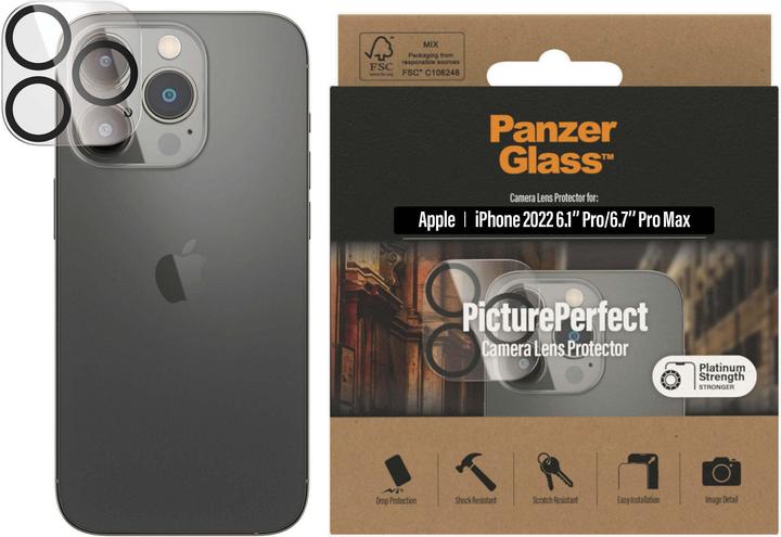 Produktbild PanzerGlass Camera Protector (1 Stück, Apple iPhone 14 Pro Max, Apple iPhone 14 Pro)