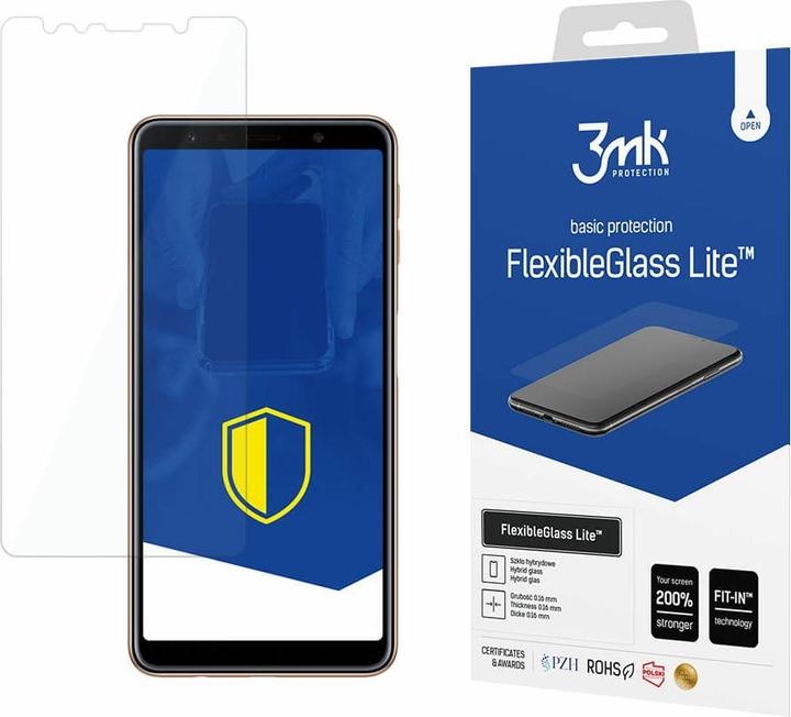 Actual product image 3MK Flexible Glass Lite do Samsung Galaxy A7 2018 (1 Piece, Samsung Galaxy A7 (2018))