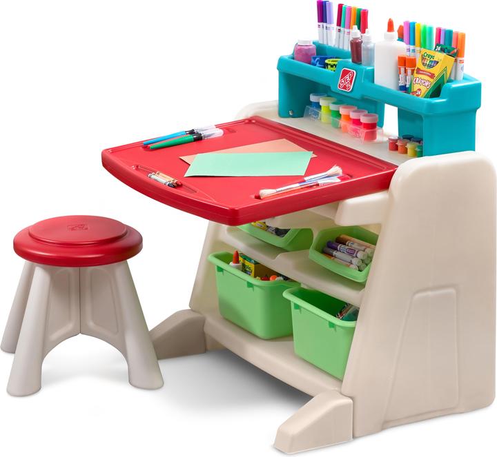 Produktbild Step2 Flip & Doodle Easel Desk With Stool