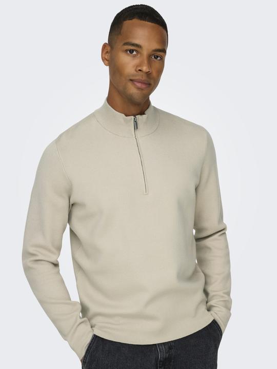 Produktbild Only & Sons Onscooper Reg 12 Half Zip High Neck Knit (XS)