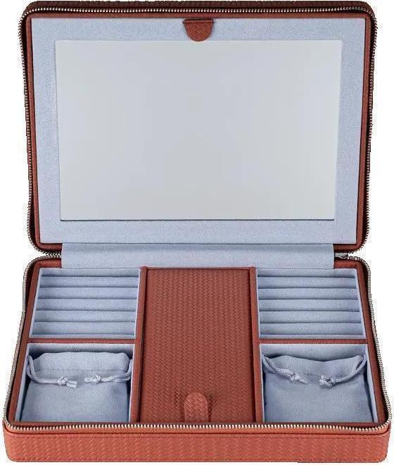 Windrose 803949.03 - Reissverschluss Schmuckbox Corbello terrakotta