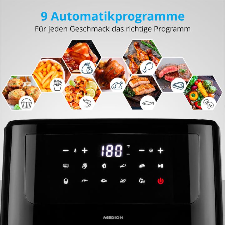 Image du produit Medion MD 11750 Life P10 XL Friteuse Duo à air chaud