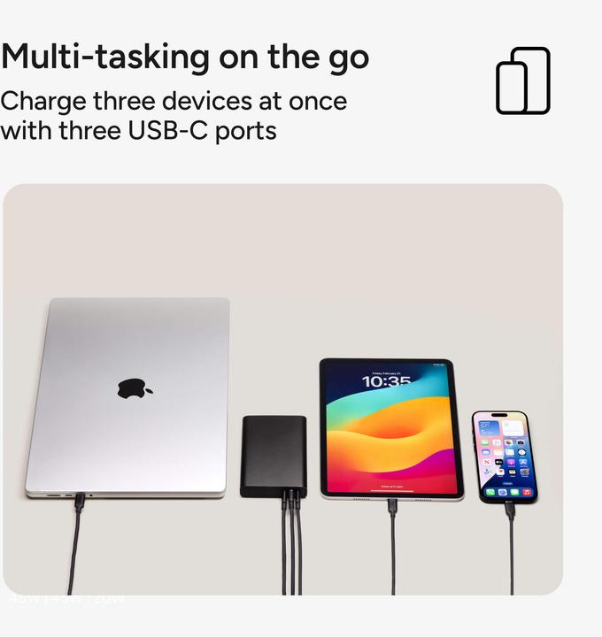 Immagine prodotto mophie Powerstation Pro Schnellladegerät Powerbank 20.000mAh Schwarz (20000 mAh, 45 W)