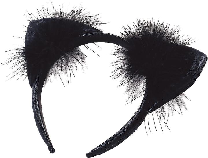 Image du produit Bristol Novelty Oreilles de chat en vinyle avec serre-tête adulte
