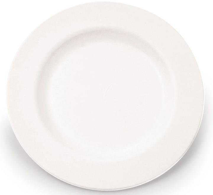 Produktbild Naturestar Einweg-Teller Gourmet Palmblatt rund DM 27cm VE=50 Stück weiss (50 x)