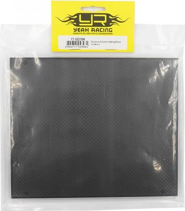 Actual product image Yeah Racing Setup Plate Graphite for Mini-Z