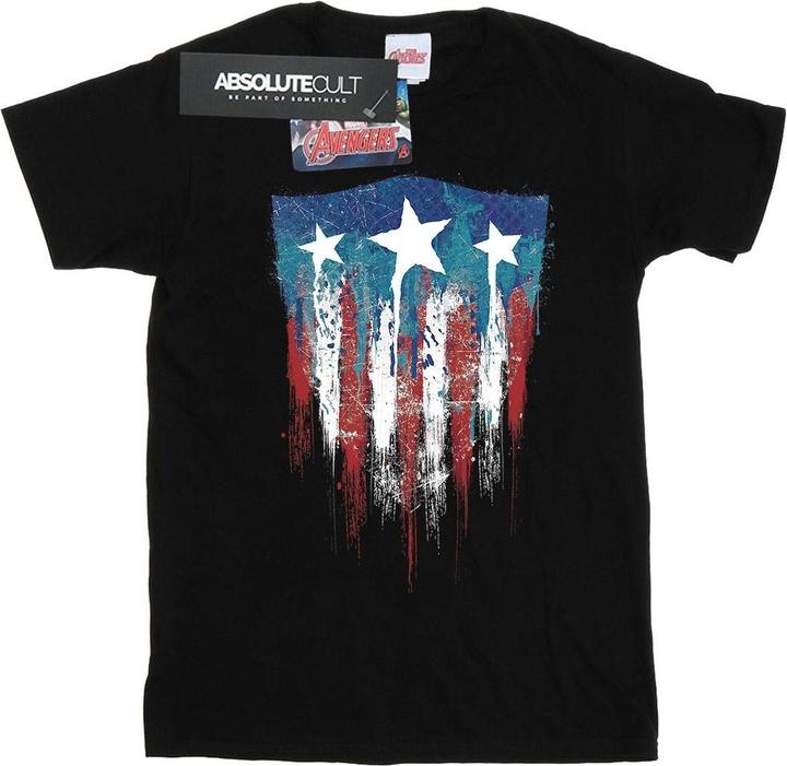 Captain America Flag Shield TShirt Mädchen