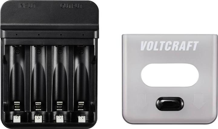 Produktbild Voltcraft VC-BC4-PB1 2in1 Ladegerät & Powerbank (1 Stk., Ladegerät inkl. Akku)
