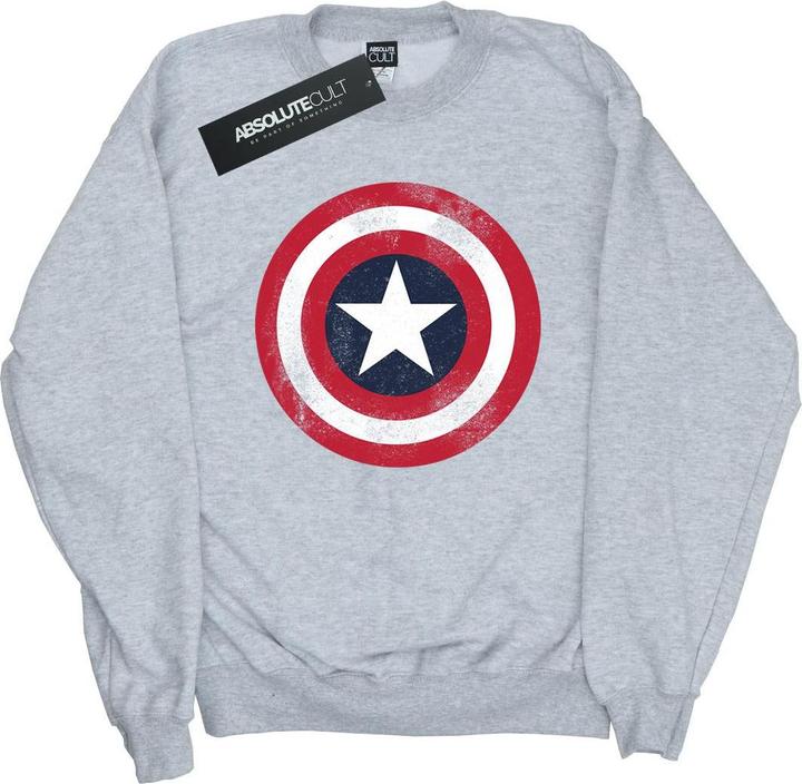 Immagine prodotto Felpa da ragazzo Captain America Distressed Shield (152, 158)
