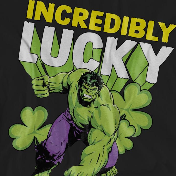 Immagine prodotto Hulk Incredibly Lucky Maglietta Giorno di San Patrizio Adulto Unisex (XL)